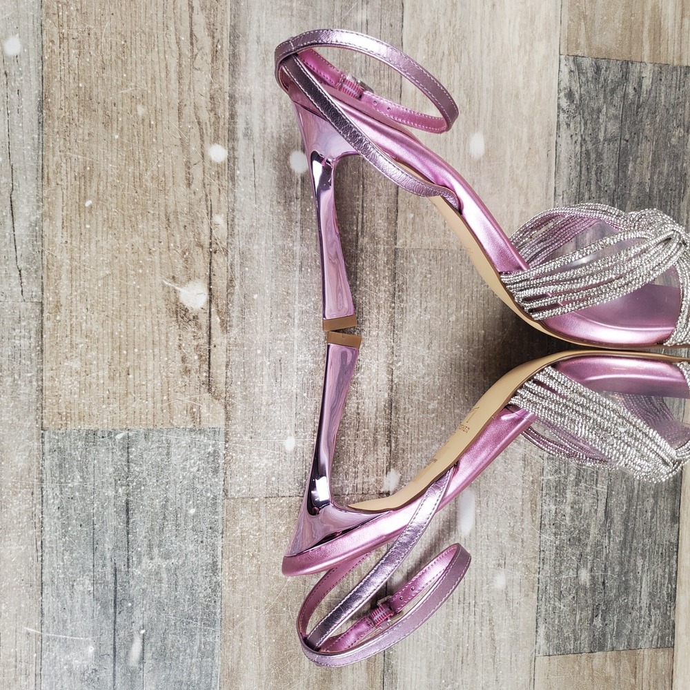 Marc Fisher Canellie Womens Pumps Sz 9.5 M Ankle Strap Light Purple Sandals Heel - Picture 6 of 13